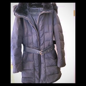 Zara knee length down jacket, Size XL